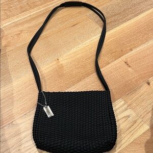 Nine West Black Woven Crossbody‎ Bag